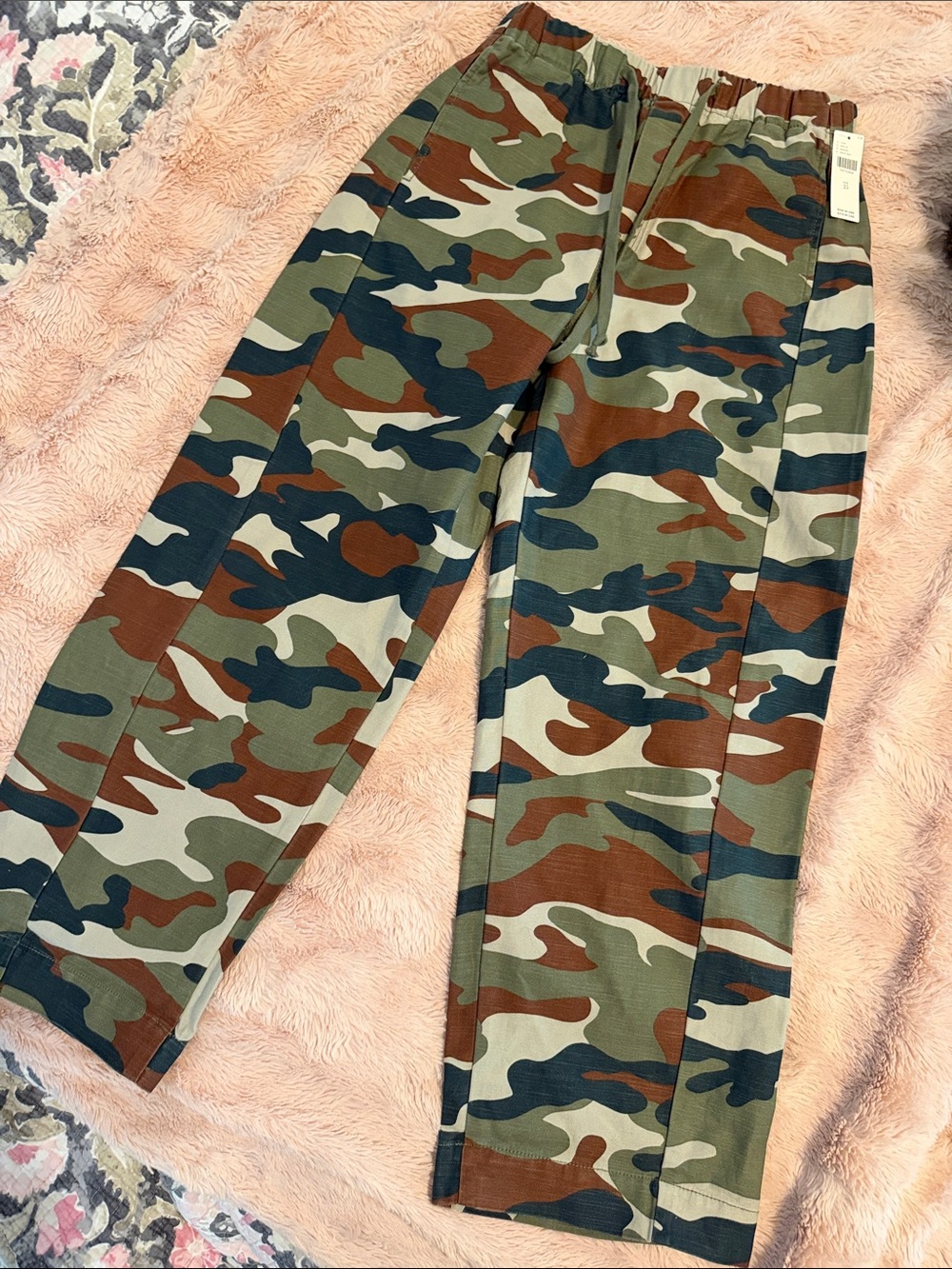 MOTHER Camouflage half pipe pant
